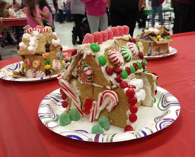 One of the amazing gingerbread houses built submitted in the 6-8 category