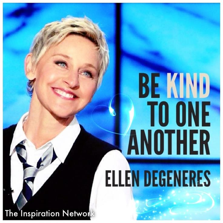 Ellens messages are always positive and full of life-affirming hope.  (image courtesy of https://www.pinterest.com/kristenosaur/ellen/ )