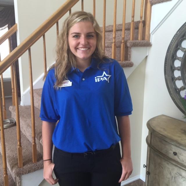 Junior Nicole Madonna gets ready for a shift at iPlay