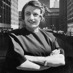 Ayn Rand, the hero of the Objectivist Party