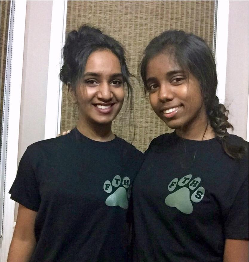 Aishu and Ashu Gunashekaran, the founders of the Vet Cadets