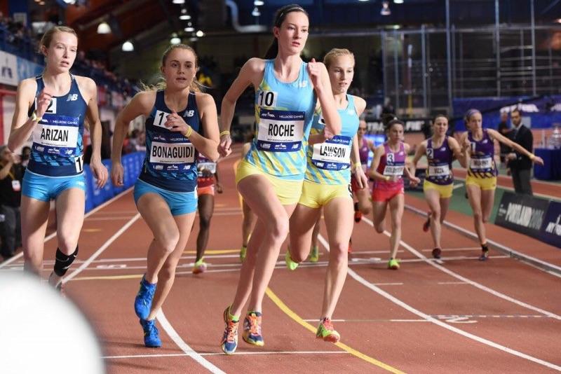 Ciara+Roche+%28front%2C+naturally%29+ran+in+the+2016+Millrose+Games
