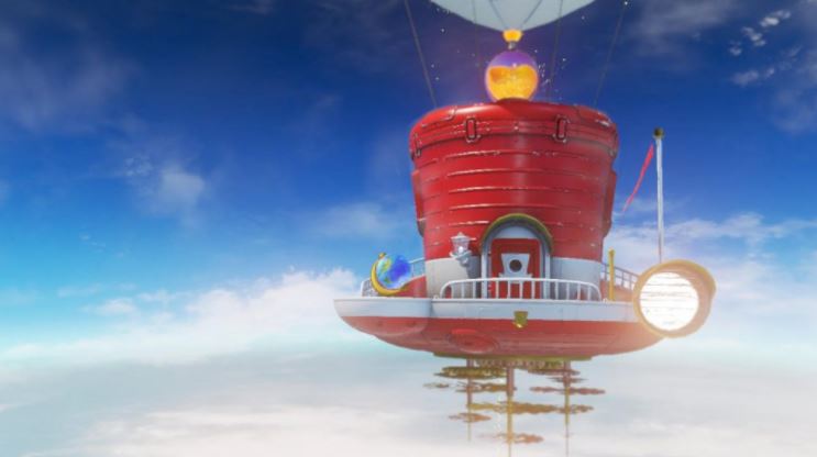 Mario and Cappy’s ship “The Odyssey.”