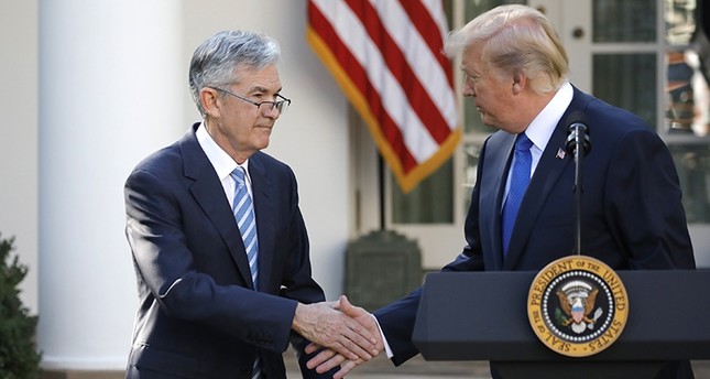 President Donald Trump shakes hands with Jerome Powell, his nominee to become chairman of the U.S. Federal Reserve at the White House on 11/2