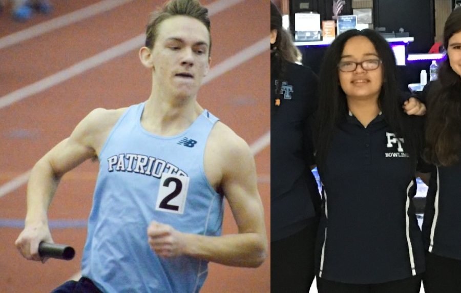 Kelly and Parrinello Named February Athletes of the Month