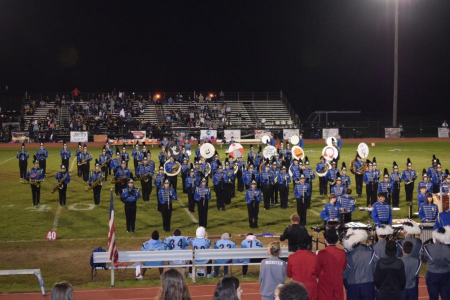 The FTHS Band performs during Homecoming 2018