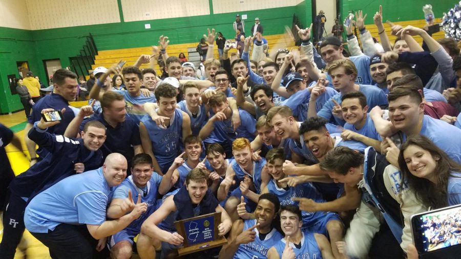Boys Varsity Basketball Shocks All and Takes Home Central Jersey Sectional Championship Title