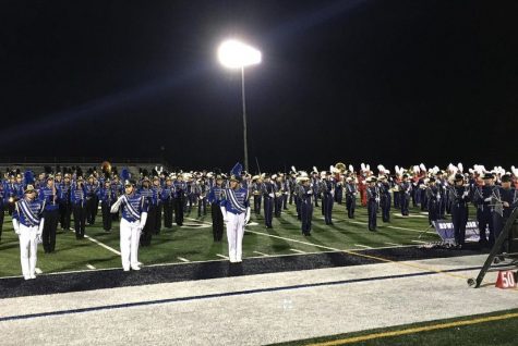 The Marching Patriots at the FRHSD and All-Shore Marching Festivals