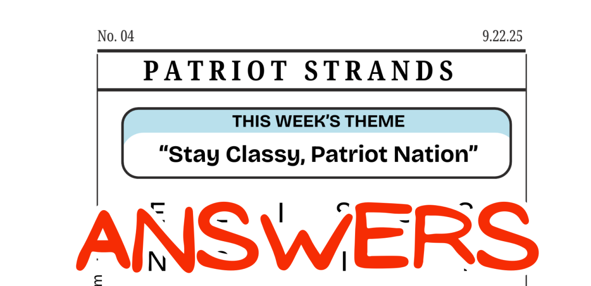 ANSWER to Patriot Strands – “Stay Classy, Patriot Nation” (9.22.25)