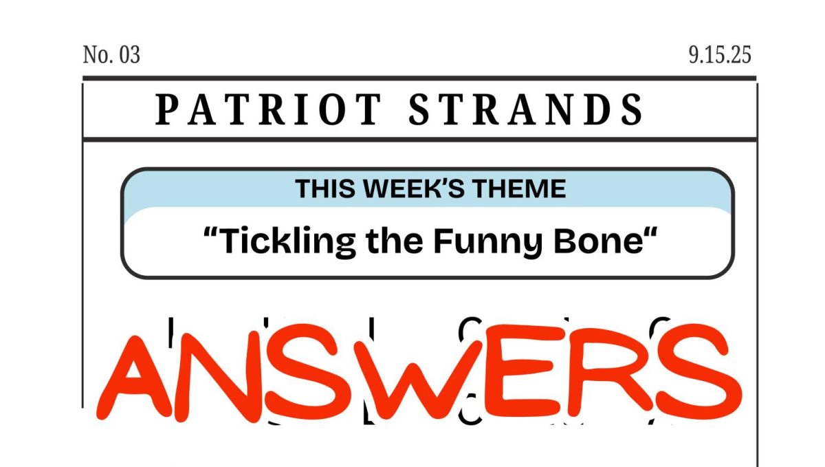 ANSWER to Patriot Strands – “Tickling the Funny Bone” (9.15.25)