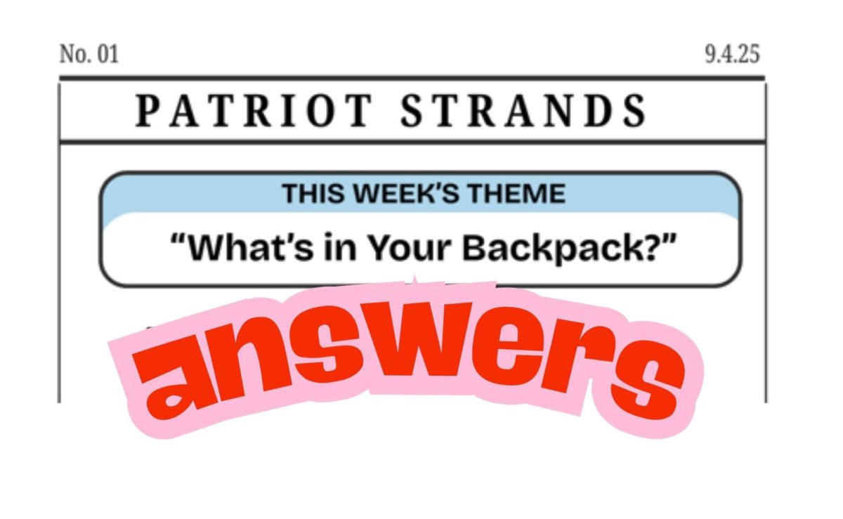 ANSWER to Patriot Strands – “What’s in Your Backpack?” (9.1.25)