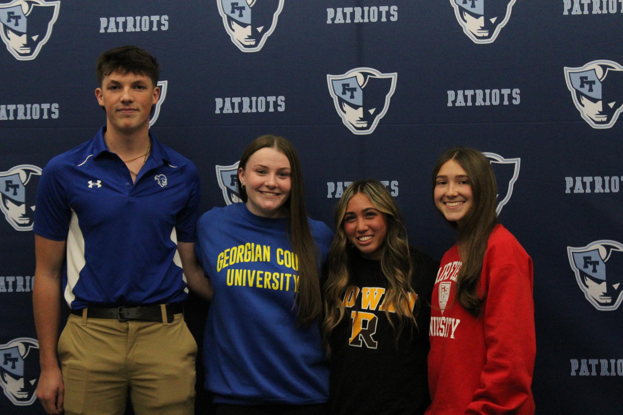 4 FTHS Athletes Sign to Colleges!
